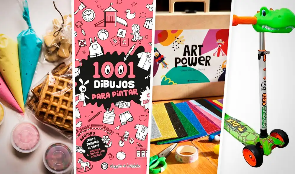 Regalos por el Día del Niño. Foto: composición/captura