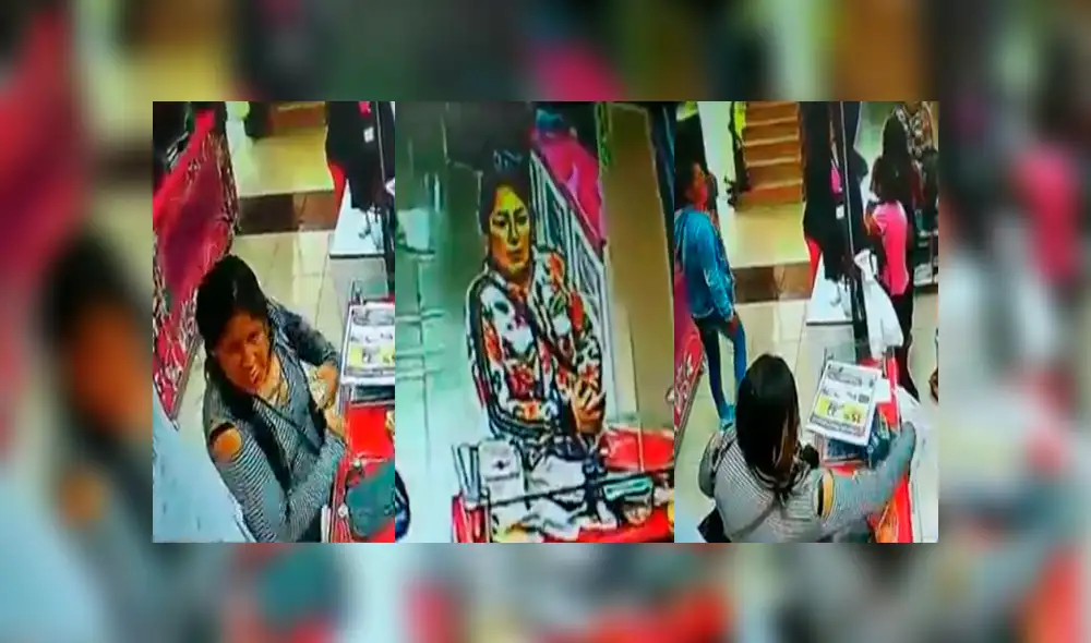 Gamarra: 'tenderas' son captadas robando 6 mil soles en tienda comercial [VIDEO]  