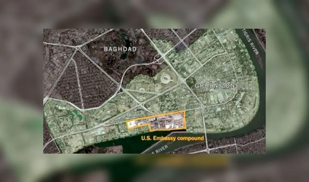 Misiles impactaron en zona cercana a embajada de EE. UU. en Bagdad. Foto: Referencial