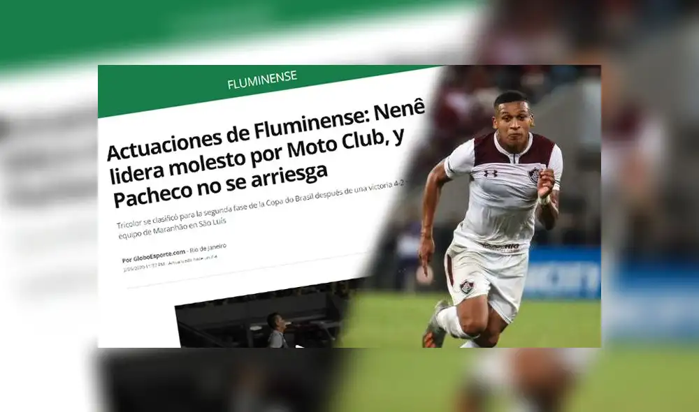 Prensa brasileña criticó actuación de Fernando Pacheco en su primera experiencia como titular ante Fluminense. Foto: Composición. Prensa brasileña criticó actuación de Fernando Pacheco en su primera experiencia como titular ante Fluminense. Foto: Composición.