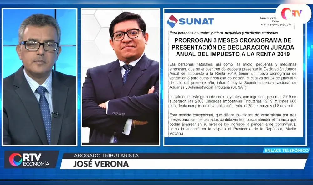 José Verona en programa RTV Economía. Foto: Captura. José Verona en programa RTV Economía. Foto: Captura.