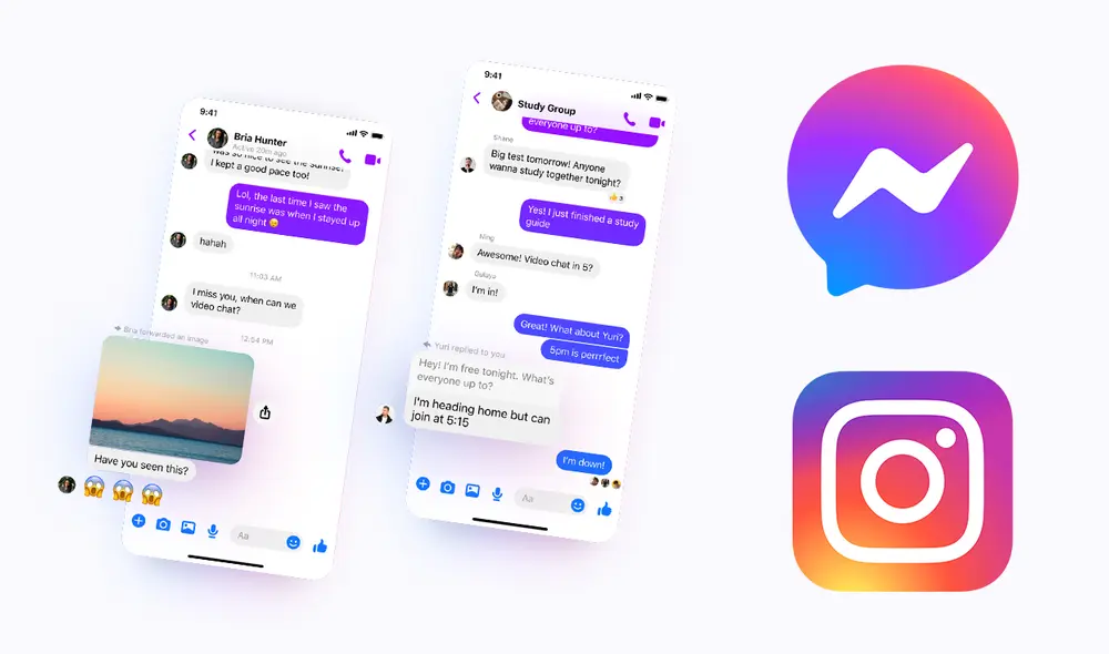 Los mensajes efímeros llegan a Instagram y Messenger. Foto: Composición La República