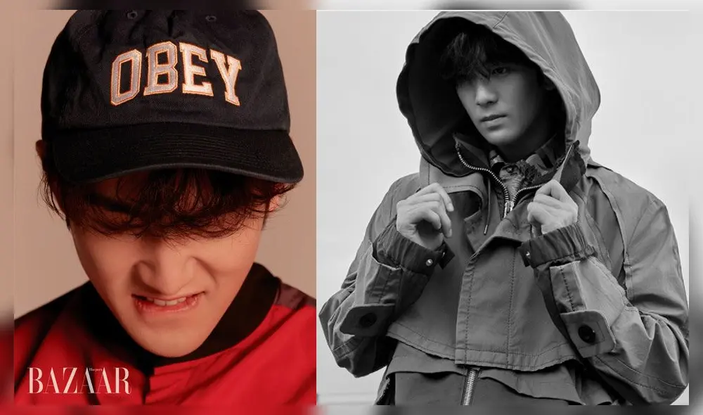 Baekho de NU'EST habla sobre sus fuentes de felicidad en entrevista con Harper's BAZAAR. Crédito: HP Korea