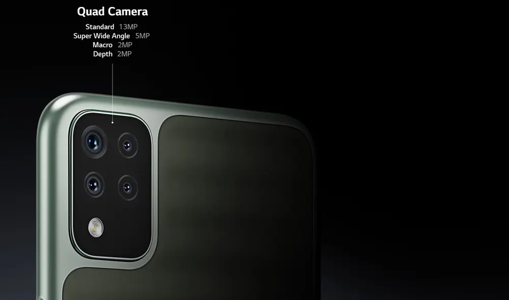 Sistema fotográfico compuesto por cuatro cámaras traseras. | Foto: LG Sistema fotográfico compuesto por cuatro cámaras traseras. | Foto: LG