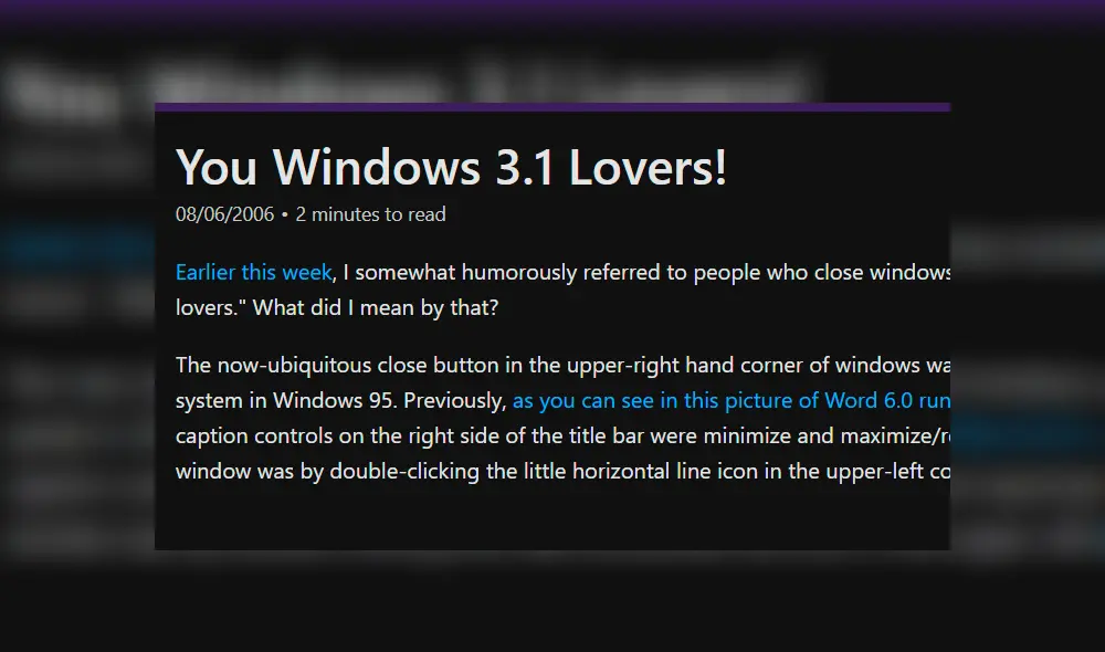 Microsoft intentó eliminarlo, pero el público se lo impidió. Imagen: Microsoft.