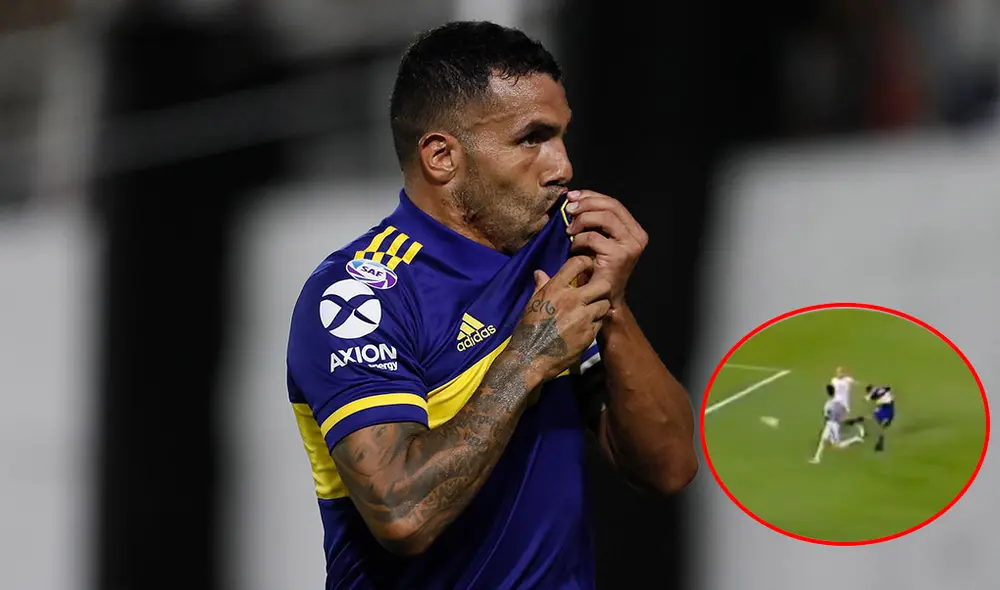 Carlos Tévez anotó un golazo desde fuera del área de Godoy Cruz. Foto: ESPN. Carlos Tévez anotó un golazo desde fuera del área de Godoy Cruz. Foto: ESPN.