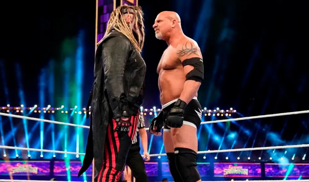 The Fiend Bray Wyatt se enfrentó a Goldberg en WWE Super ShowDown 2020. Foto: WWE