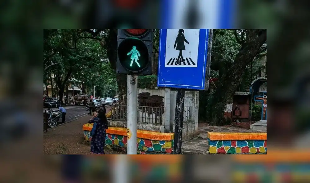 semáforo en la India semáforo en la India