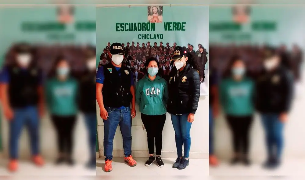 Policía captura a la "Camarada Hilda" en la ciudad de Chiclayo. Foto: PNP.