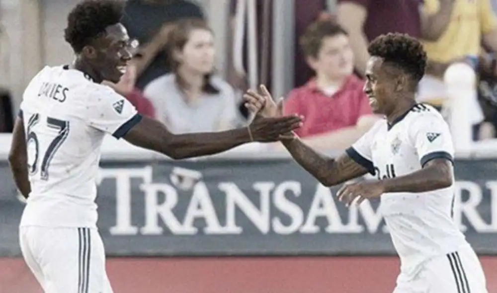 Alphonso Daviesy Yordry Reyna jugaron juntos en la MLS durante los años 2017 y 2018. Foto: Vancouver Whitecaps.