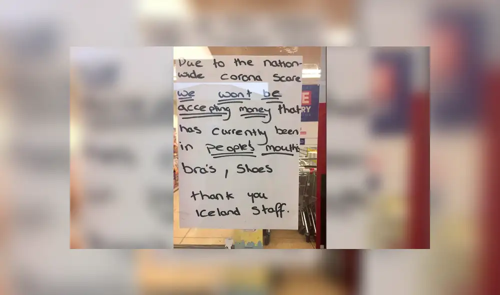 Los administradores colocaron un mensaje en la puerta del negocio anunciando sus nuevas reglas las que causaron asombro entre los clientes de Inglaterra. Los administradores colocaron un mensaje en la puerta del negocio anunciando sus nuevas reglas las que causaron asombro entre los clientes de Inglaterra.