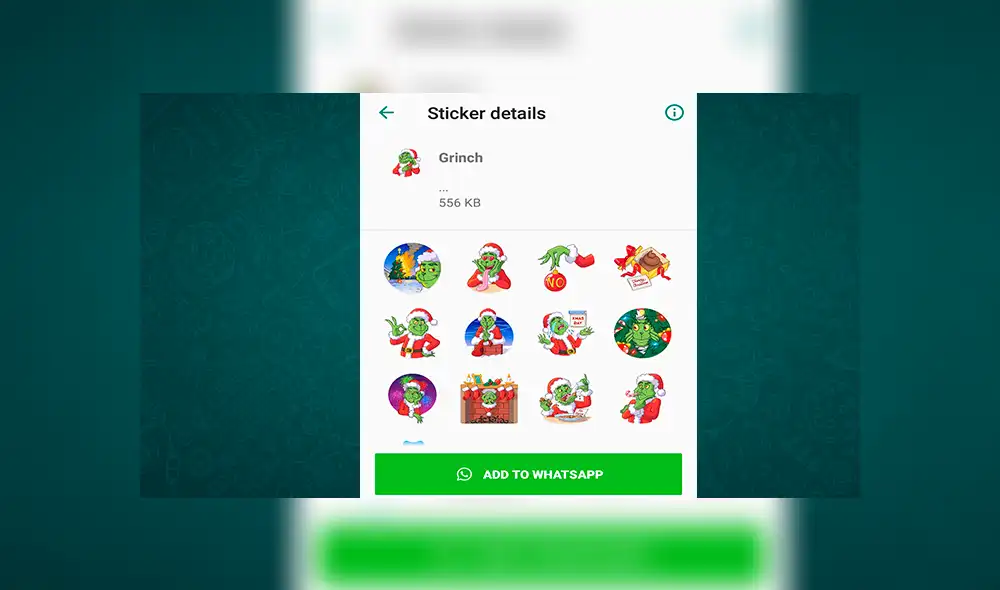 WhatsApp: con este truco podrás descargar gratis los stickers de 'El Grinch'