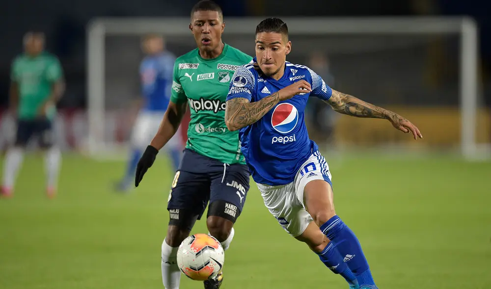 Millonarios y Deportivo Cali juegan por la segunda fase de la Copa Sudamericana 2020. Foto: AFP