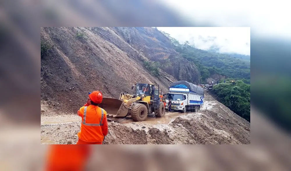 Carretera del Vraem-Ayacucho dañada por recientes derrumbes