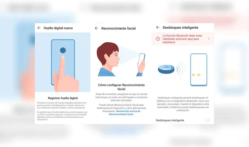 Seguridad del Huawei Y6p. (Fotos: Edson Henriquez) Seguridad del Huawei Y6p. (Fotos: Edson Henriquez)