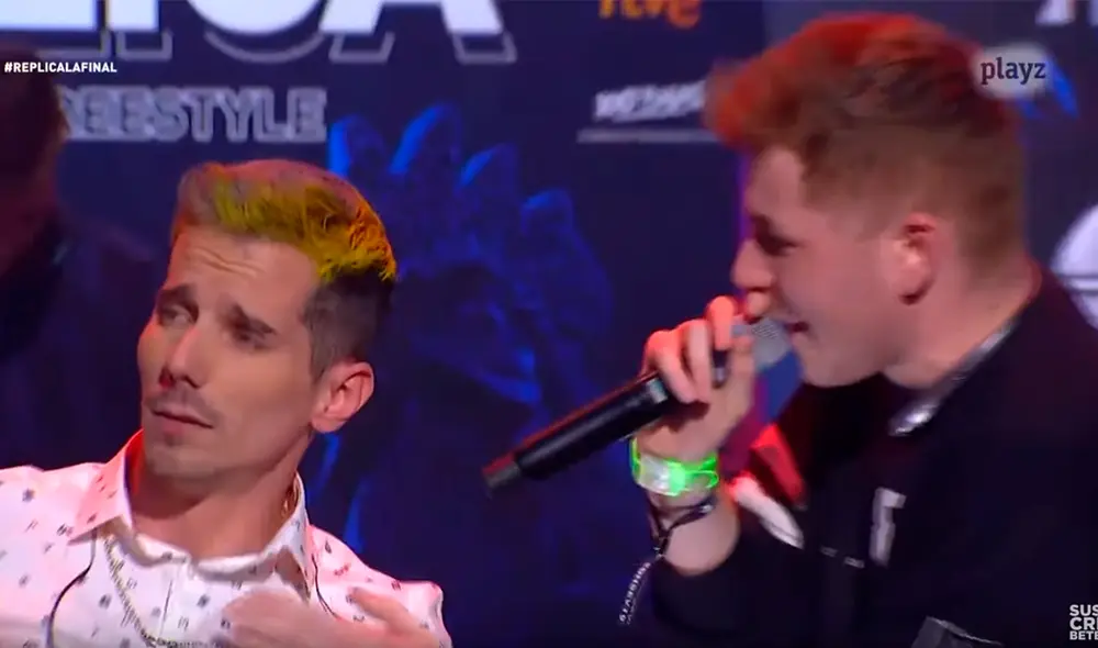 Programa de televisión presentó a gallos españoles imitándose en exhibición de freestyle