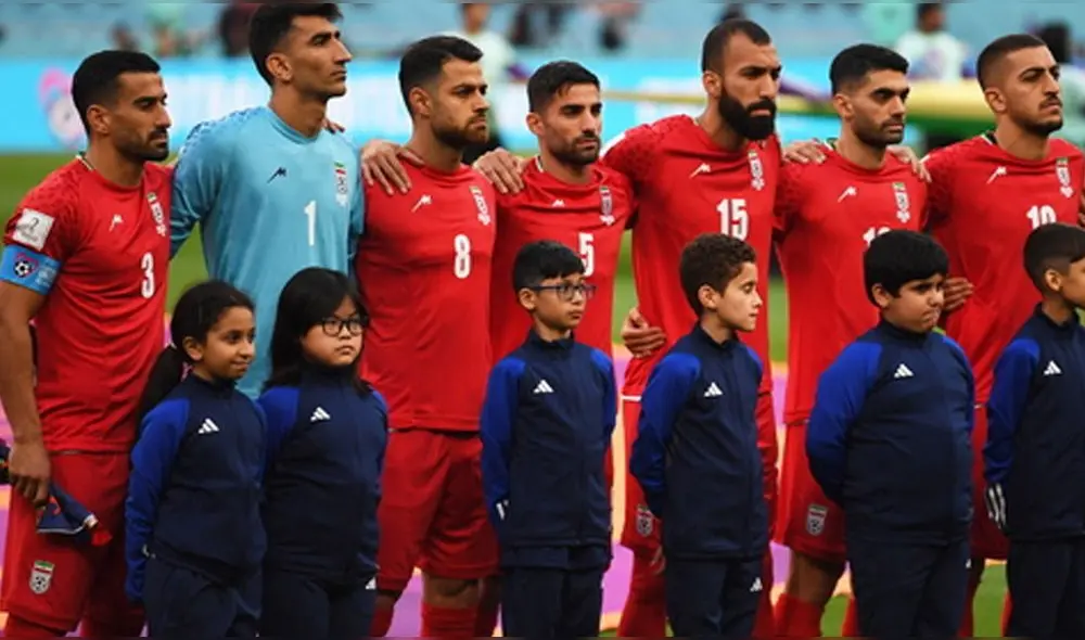 Inglaterra vs Irán: Los jugadores de la selección Iraní no cantaron su himno nacional en modo de protesta. Foto: EFE Inglaterra vs Irán: Los jugadores de la selección Iraní no cantaron su himno nacional en modo de protesta. Foto: EFE