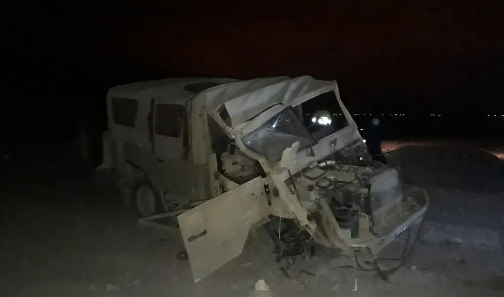Los dos miembros del Ejército fueron auxiliados por agentes de la Policía en Tacna. Foto: Policía