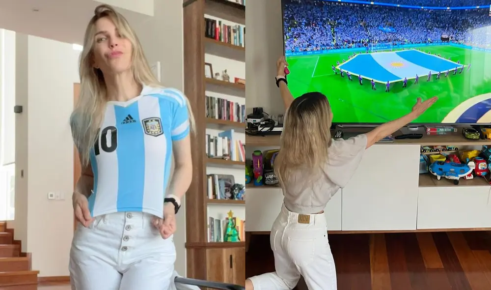 Juliana Oxenford celebró a todo pulmón la victoria de Argentina. Foto: composición LR/Juliana Oxenford/Instagram Juliana Oxenford celebró a todo pulmón la victoria de Argentina. Foto: composición LR/Juliana Oxenford/Instagram