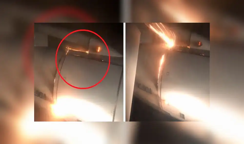 YouTube: turbina de avión se incendió en pleno vuelo y generó alarma [VIDEO]  