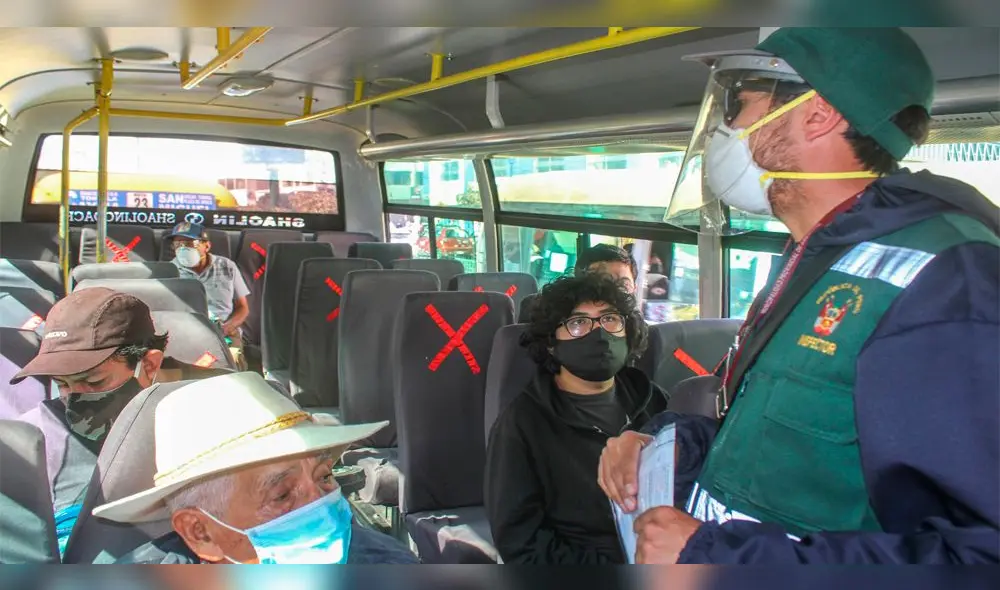 Inspectores de transporte realizaron operativo inopinado.