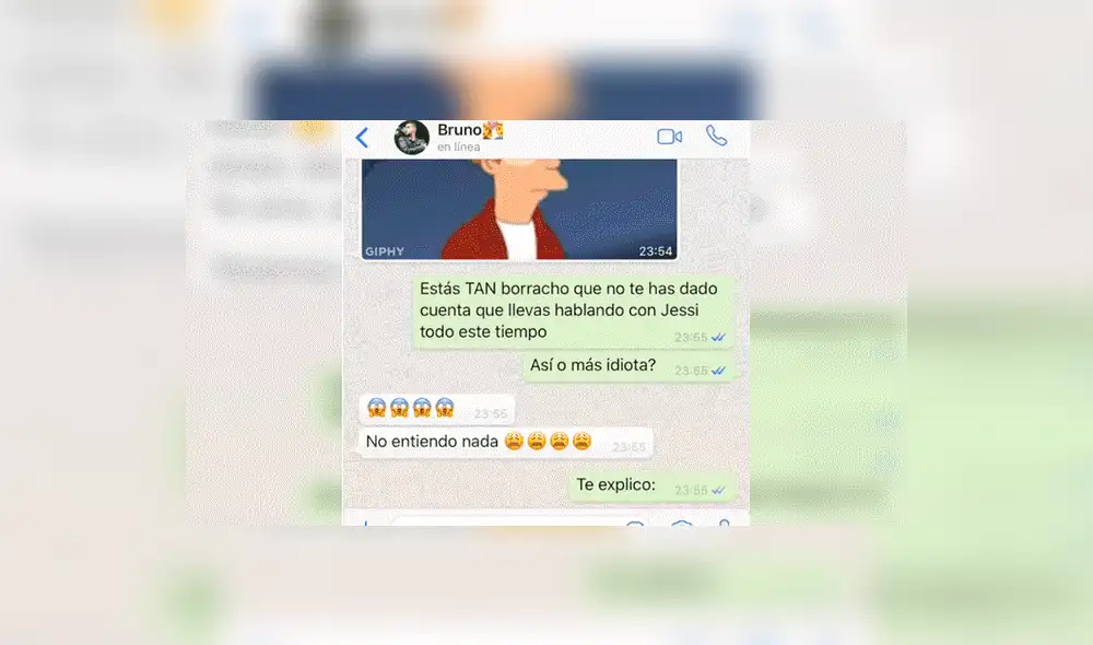WhatsApp: Joven totalmente ebrio termina revelando oscuro secreto a su novia [FOTOS]