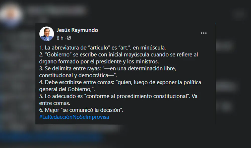 Desliza las imágenes hacia la izquierda para conocer las correcciones que hizo el profesor Jesús Raymundo. Foto: Captura. Desliza las imágenes hacia la izquierda para conocer las correcciones que hizo el profesor Jesús Raymundo. Foto: Captura.
