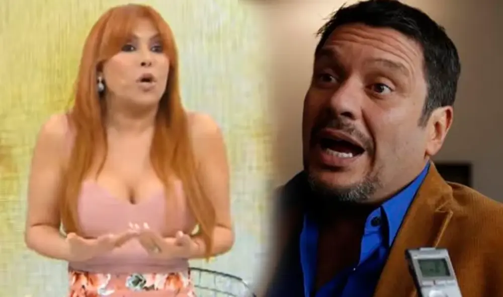Lucho Cáceres le ganó a Magaly Medina un juicio por difamación y calumnia. Foto: composición LR/ Captura ATV/ difusión
