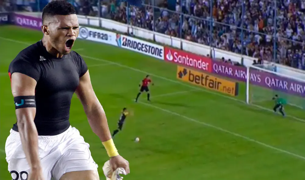 Rolando Blackburn cometió grosero error al ejecutar penal en la Copa Libertadores.