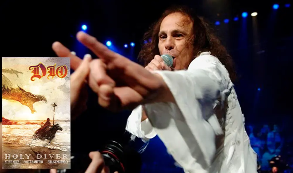 El aclamado disco 'Holy Diver' de Dio se convertirá en una esperada novela gráfica. (Foto: Twitter OfficialRJDio/Composición)