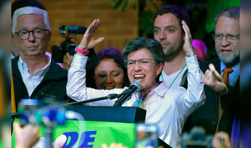 López, de 49 años, obtuvo el 35,24% de los apoyos en Bogotá en una reñida disputa con el liberal Carlos Fernando Galán. Foto: AFP.