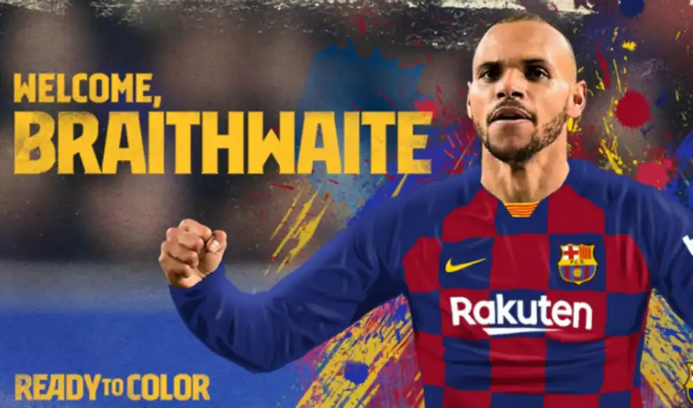 FC Barcelona contrató de emergencia a Martin Braithwaite (Foto: FC Barcelona)