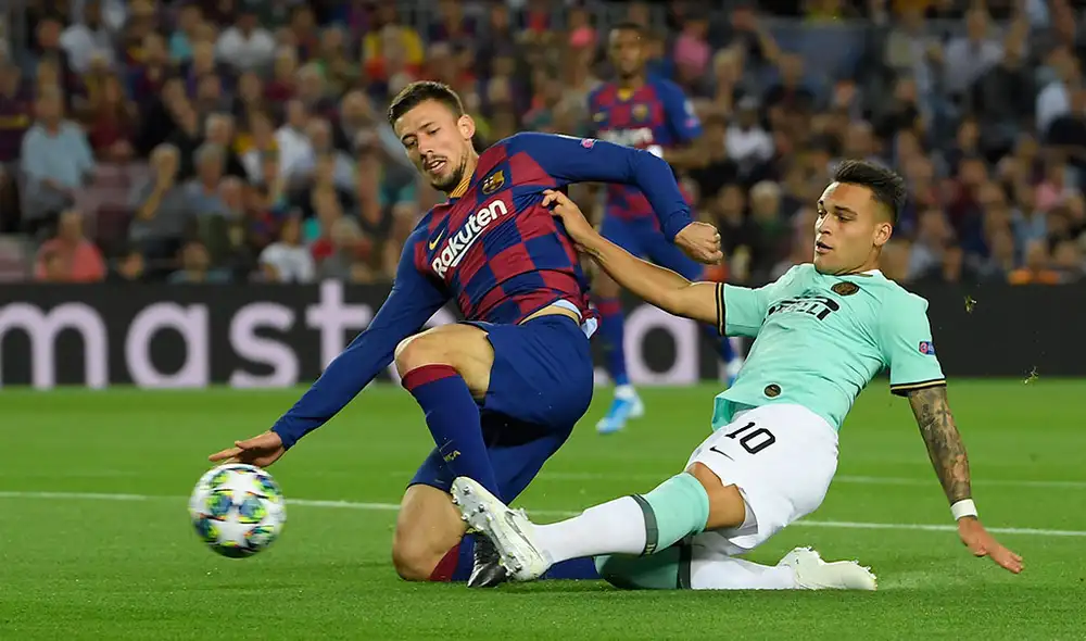 Lautaro marcó el primer gol del partido en el Inter vs. Barcelona.