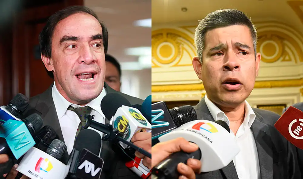 Yonhy Lescano y Luis Galarreta. Foto: La República. Yonhy Lescano y Luis Galarreta. Foto: La República.
