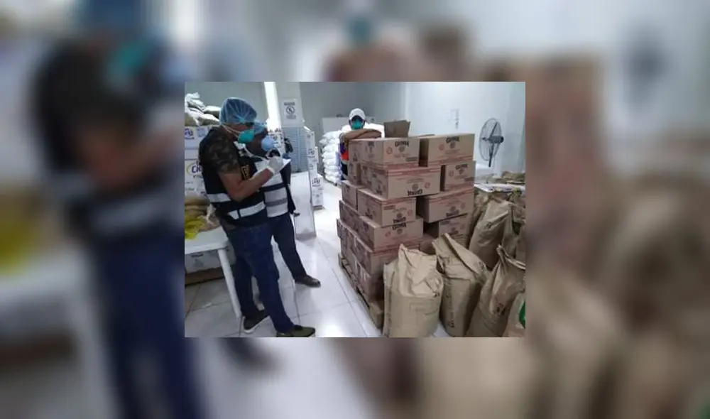 Intervienen almacén de alimentos Intervienen almacén de alimentos