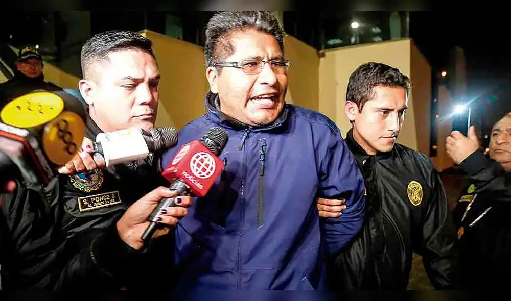 detenido. Aduviri cumple pena de 6 años en penal de Puno.