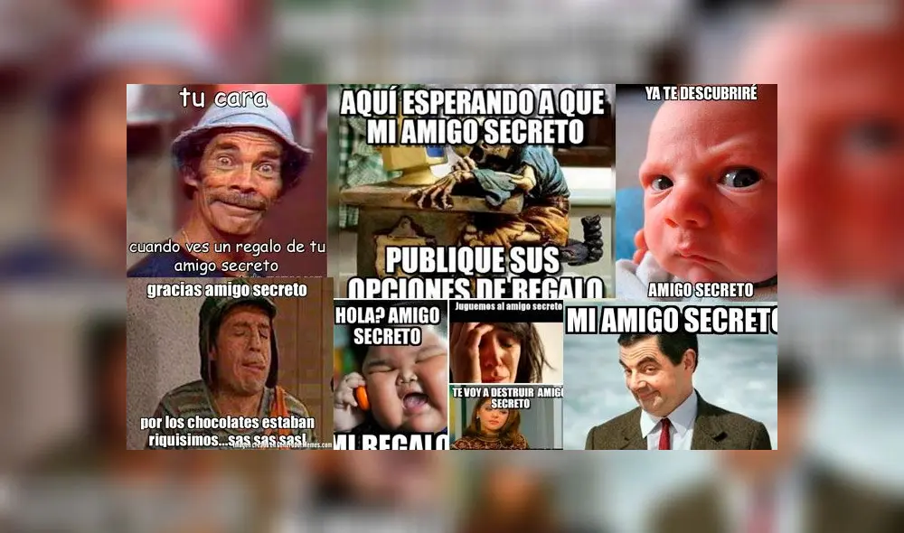 Amigo secreto: los más hilarantes y divertidos memes sobre el popular intercambio de regalos Amigo secreto: los más hilarantes y divertidos memes sobre el popular intercambio de regalos