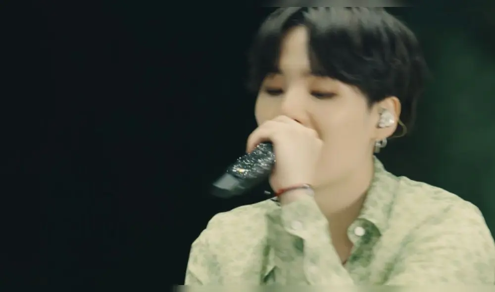 La historia de Yoongi de BTS y el brazalete que usó en Dear Class 2020. Créditos: BangtanTV.