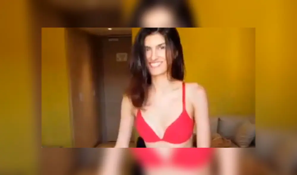 La chica quiso impresionar con su sensual figura, sin imaginar, lo que le sucedería. Foto: captura La chica quiso impresionar con su sensual figura, sin imaginar, lo que le sucedería. Foto: captura