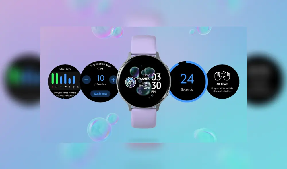 Hand Wash está diseñada para los relojes inteligentes de Samsung.