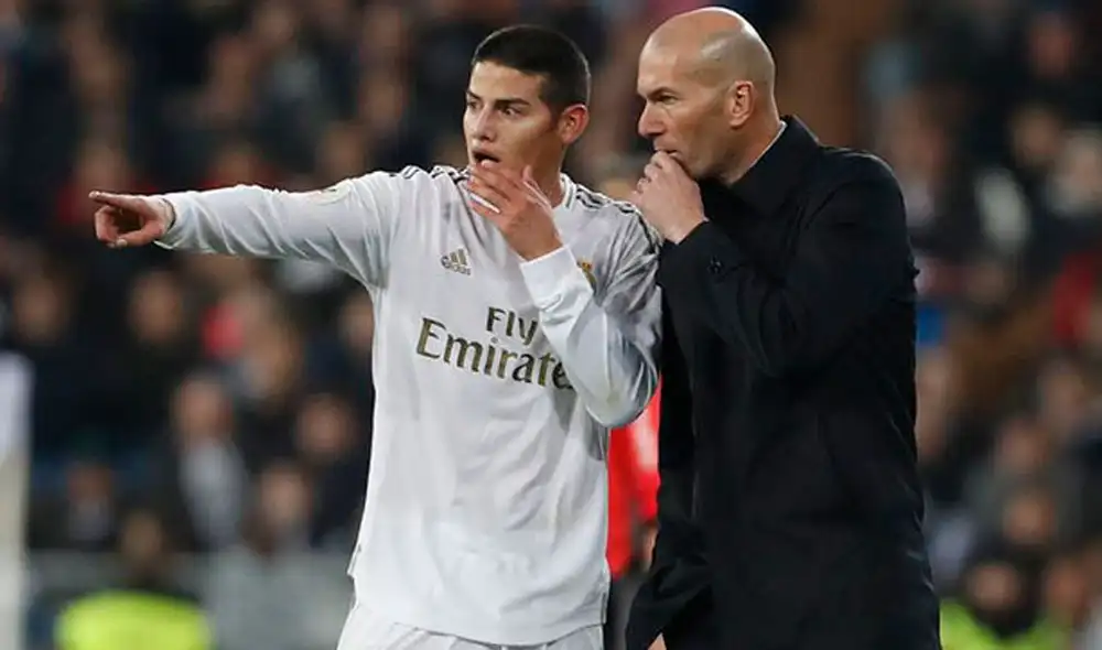 James Rodríguez contó que, cuando llegó Zidane, sabía que no iba a jugar. Foto: Prensa/Real Madrid James Rodríguez contó que, cuando llegó Zidane, sabía que no iba a jugar. Foto: Prensa/Real Madrid