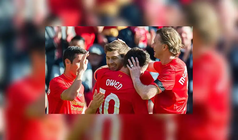 Michael Owen y Steven Gerrard anotan en triunfo 4-3 de las leyendas del Liverpool sobre el Real Madrid | VIDEO