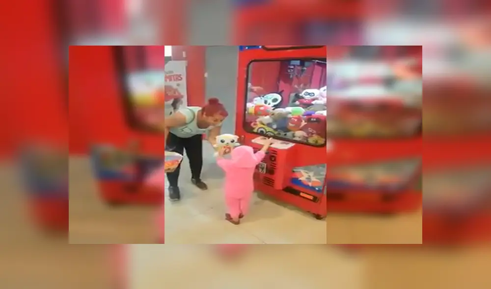 Facebook viral: Niña enseña ‘truco’ infalible para ganar en máquina de peluches 