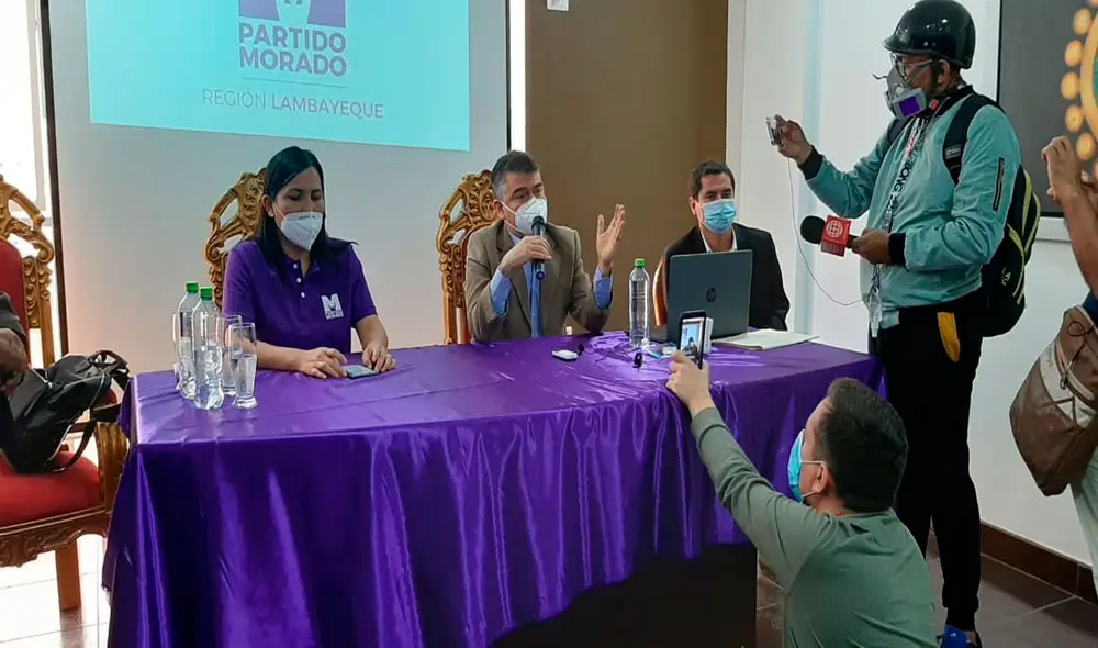 Julio Guzmán ofreció declaraciones a medios de comunicación de Lambayeque. Foto: La República Julio Guzmán ofreció declaraciones a medios de comunicación de Lambayeque. Foto: La República