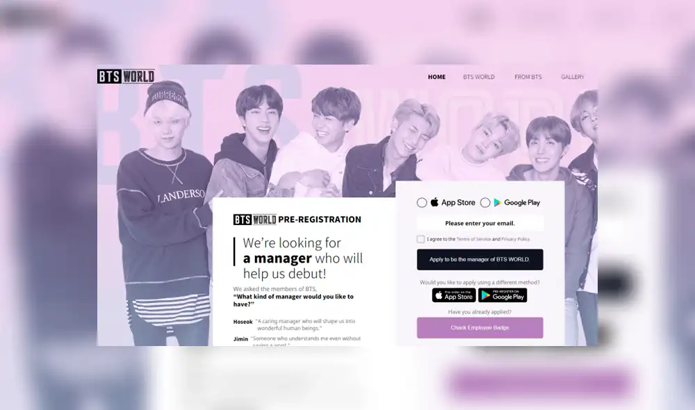 BTS World ya disponible gratis para Android e iOS