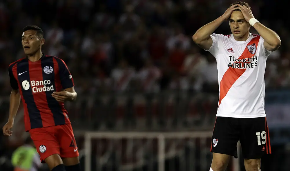 San Lorenzo impidió que River Plate terminara el año como líder de la Superliga Argentina. | Foto: AFP San Lorenzo impidió que River Plate terminara el año como líder de la Superliga Argentina. | Foto: AFP