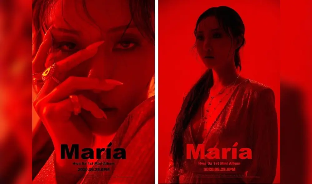 23.6.2020. Hwasa de MAMAMOO revela photo concept para su álbum en solitario 'Maria'. Crédito: Instagram