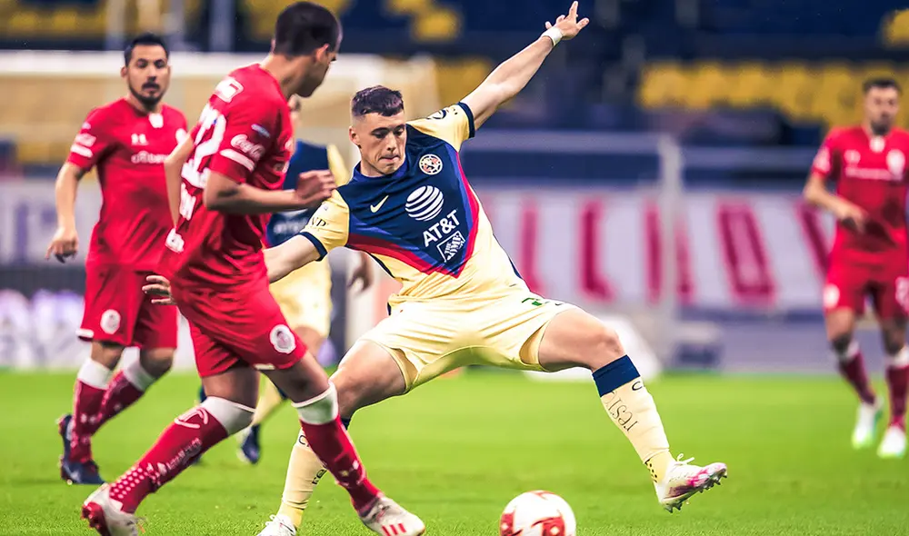 Federico Viñas marcó el 1-0 para América. Foto: @ClubAmerica Federico Viñas marcó el 1-0 para América. Foto: @ClubAmerica