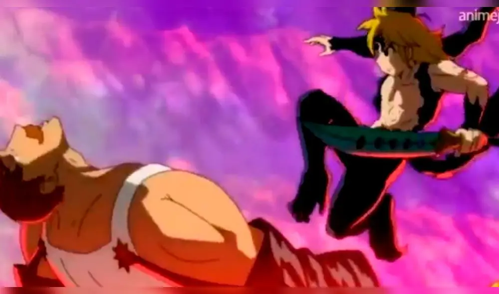 El capítulo 12 de la tercera temporada dio comienzo a la épica batalla entre Meliodas y Escanor. Foto: Captura El capítulo 12 de la tercera temporada dio comienzo a la épica batalla entre Meliodas y Escanor. Foto: Captura