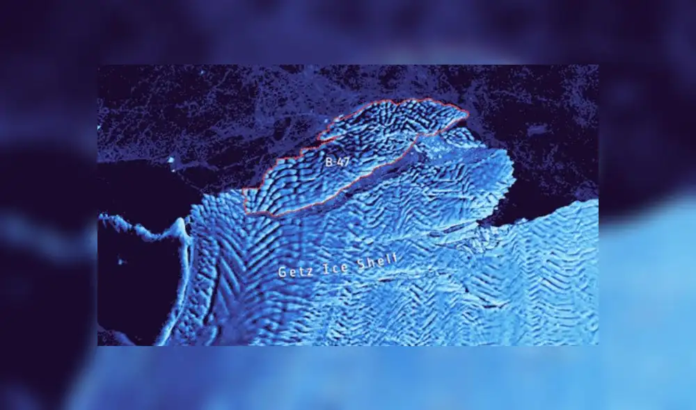 Captan a un iceberg de 35 kilómetros desprenderse de la Antártida Captan a un iceberg de 35 kilómetros desprenderse de la Antártida